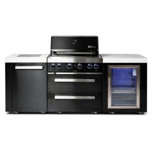 מטבח חוץ DCHEF PRO 200 עם מקרר מבט קדמי