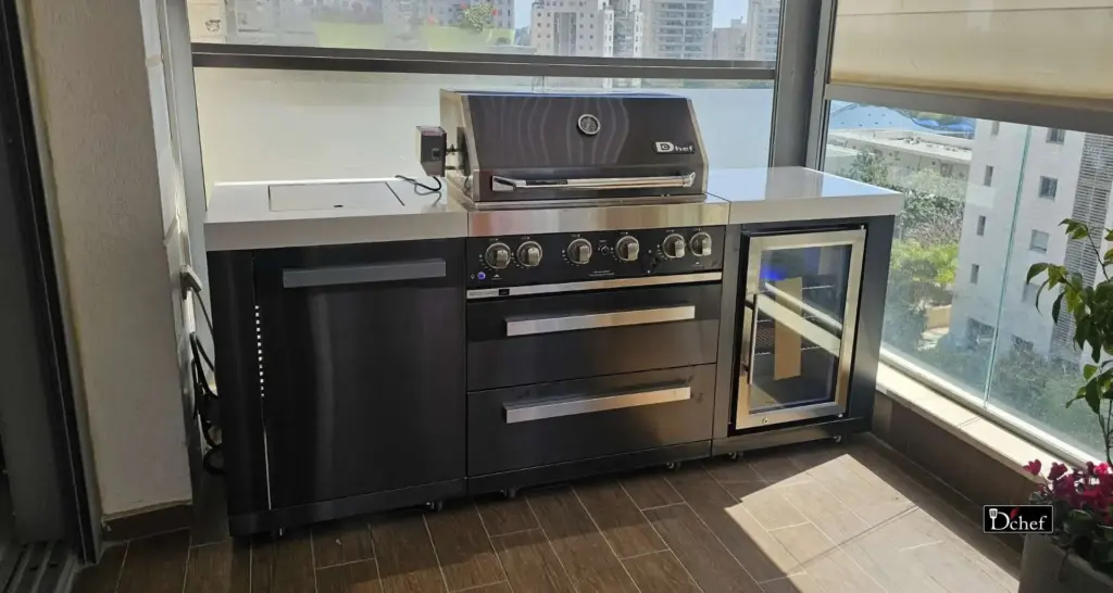 המטבח DCHEF PRO 200 במרפסת